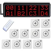 Amazon.co.jp: 呼び出しベル ワイヤレスチャイム 8番号表示